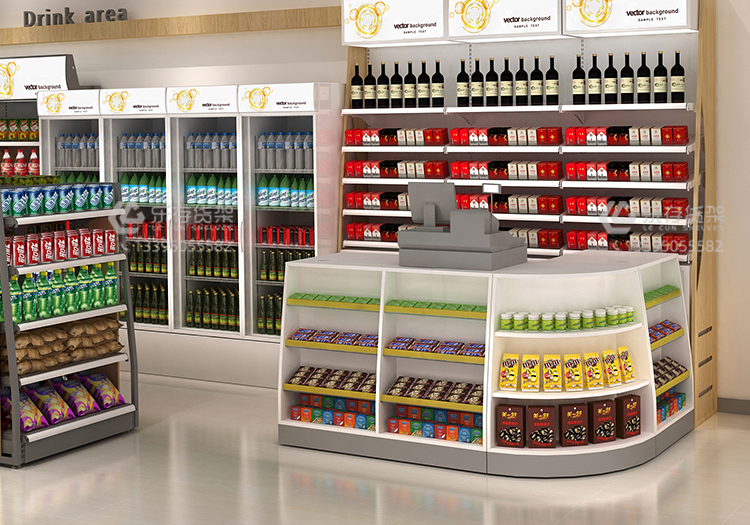 便利店收銀臺(tái),便利店貨架,貨架廠,收銀臺(tái)廠家